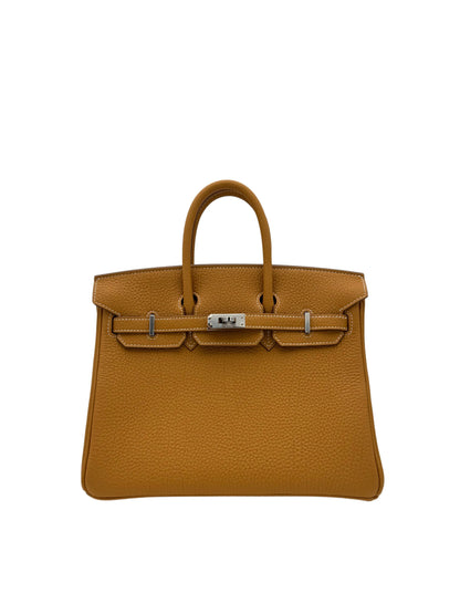 Bag Hermes Birkin 25 Togo Natural Sable Palladium Hardware - Bolso arena natural herraje paladio
