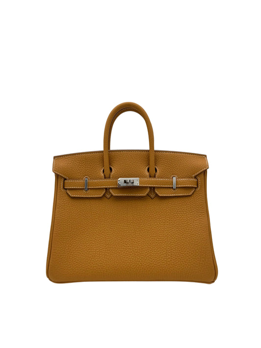 Bag Hermes Birkin 25 Togo Natural Sable Palladium Hardware - Bolso arena natural herraje paladio