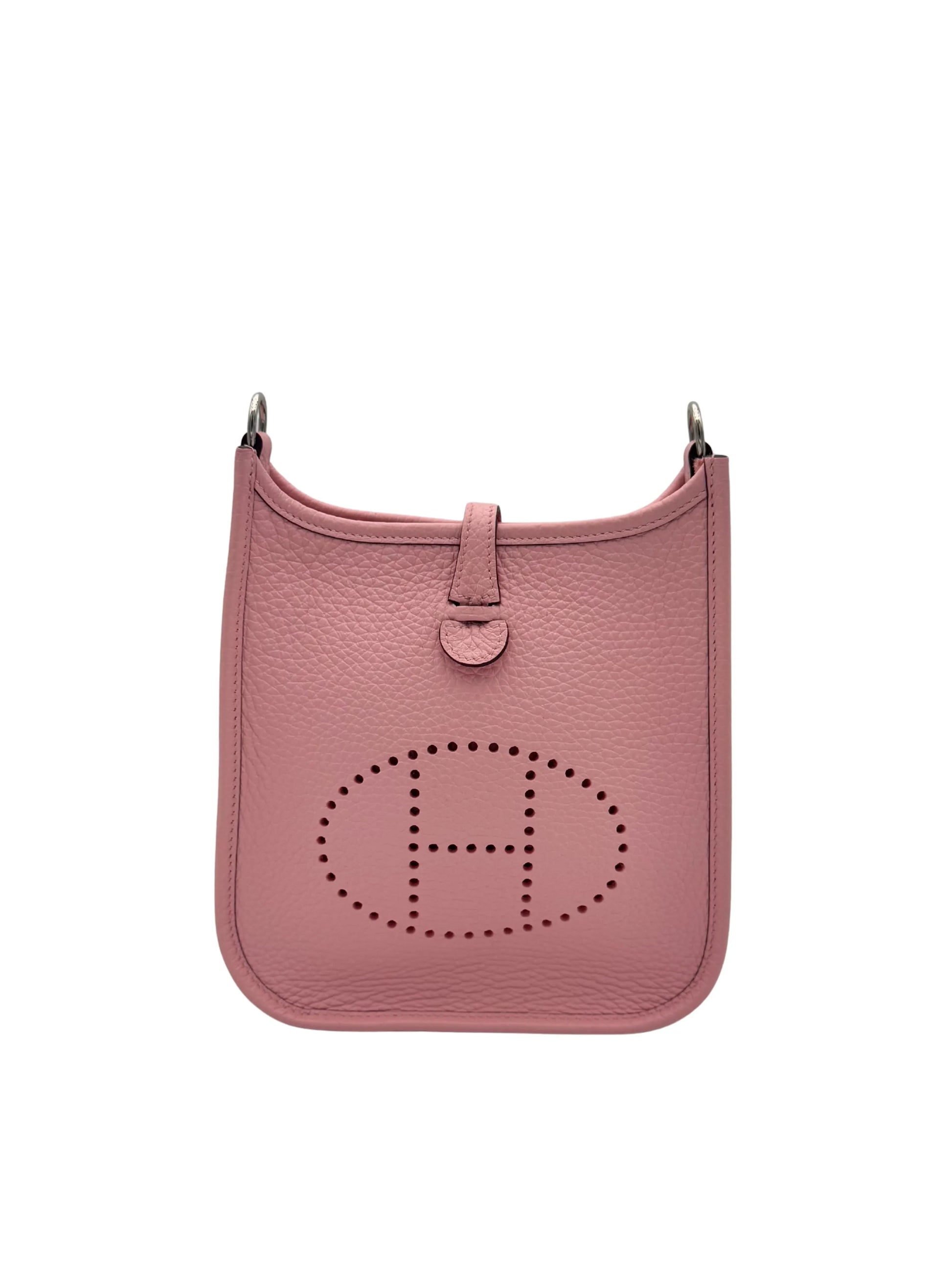 Bag Hermes Evelyne Mini Clemence Rose Sakura Palladium Hardware in Marbella | Bolso Eveyline 16 piel clemence color rosa sakura herraje paladio, envio internacional.