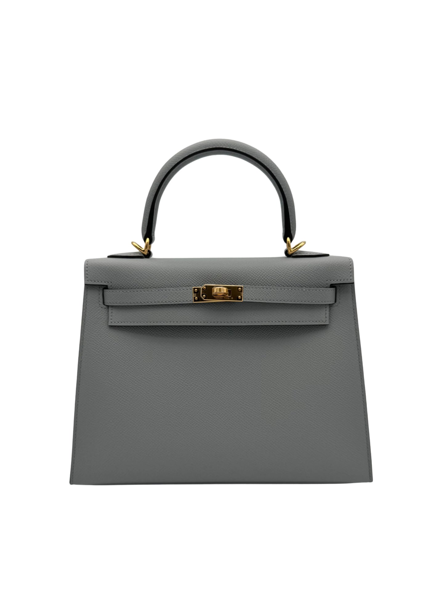 Buy Bag Hermès Kelly 25 Epsom Blue Glacier Gold Hardware in Marbella Old town | Compra bolso Kelly piel epsom gris herraje dorado, envio internacional.
