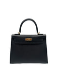 Buy Bag Hermès Kelly 25 madame black/graphite Gold Hardware in Sotogrande | Compra bolso Kelly piel madame negro/grafito herraje dorado, envio internacional.