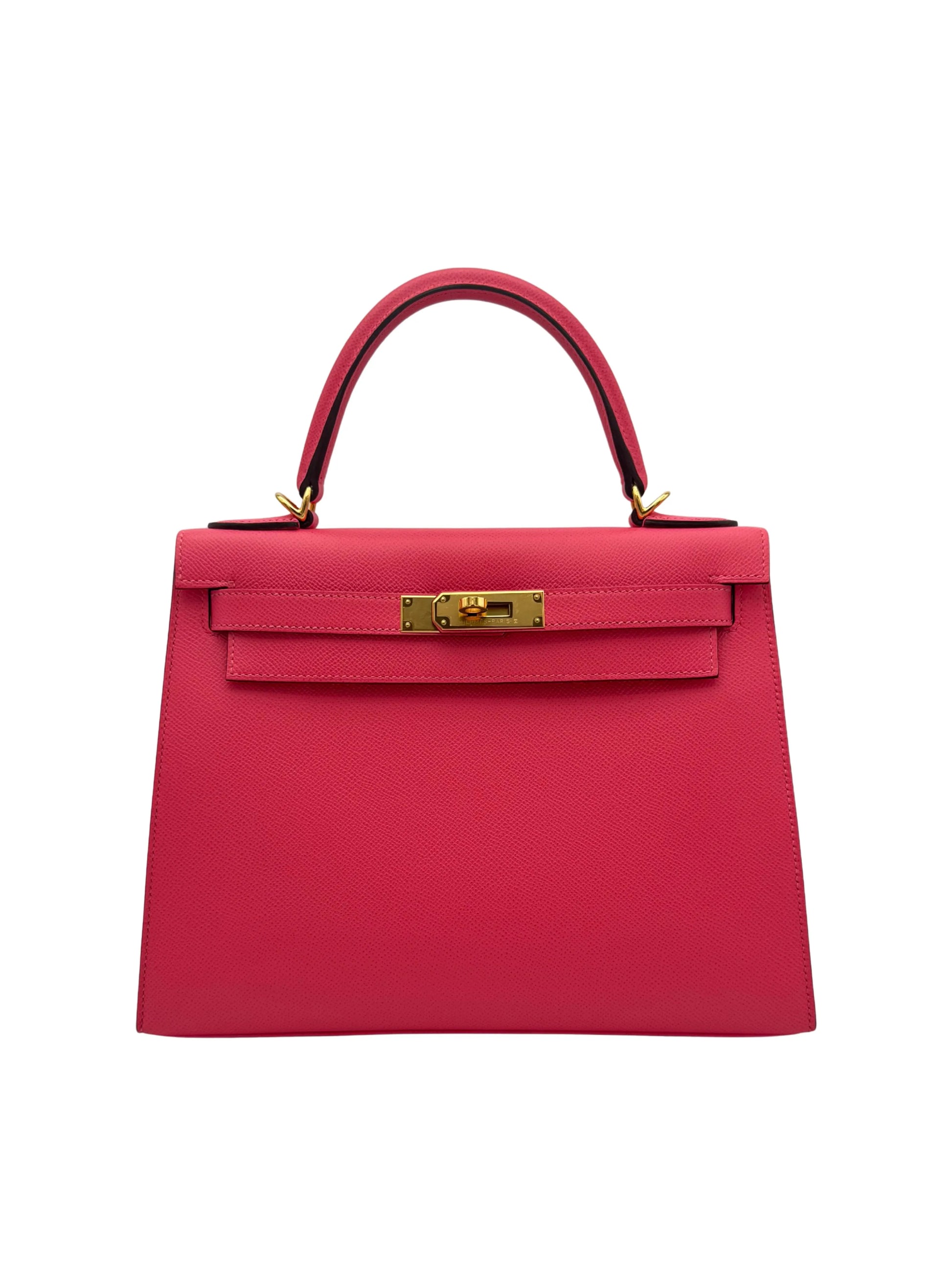 Buy Bag Hermès Kelly 28 Epsom Rose Azalee Gold Hardware in Marbella Old town | Compra bolso Kelly piel epsom rosa  azalea fuego herraje dorado, envio internacional.