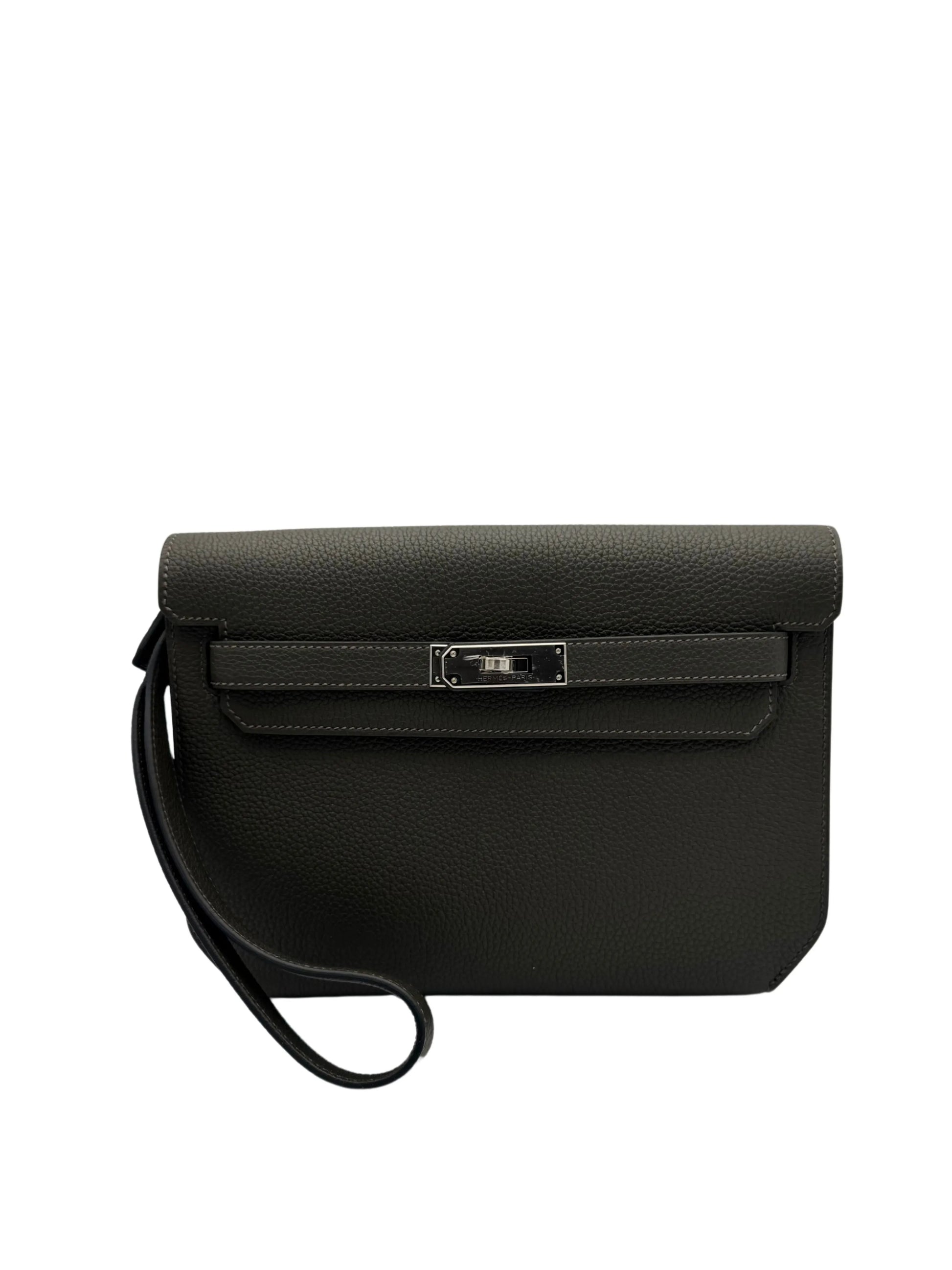 Buy Bag Hermes Kelly Depeches 25 Togo Vert de Gris Palladium Hardware - Compra   bolso de mano piel togo verde grimace herraje paladio en Marbella.