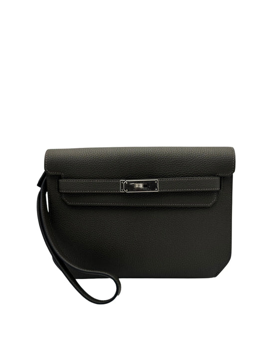 Buy Bag Hermes Kelly Depeches 25 Togo Vert de Gris Palladium Hardware - Compra   bolso de mano piel togo verde grimace herraje paladio en Marbella.