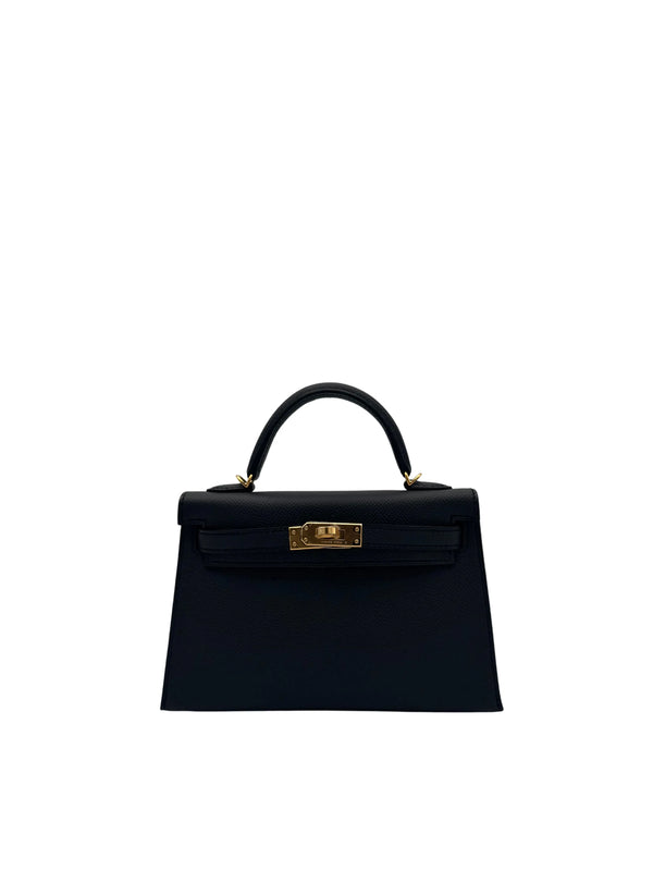 Bag Hermès Kelly Mini Epsom Black Gold Hardware New in Marbella | Bolso K20 piel epsom negra herraje dorado 