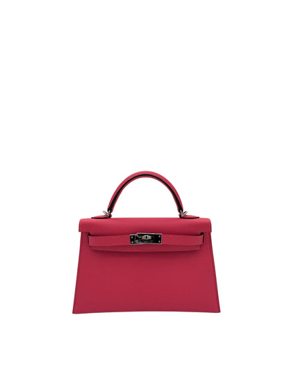Bag Hermès Kelly Mini Epsom Rose Azalee Palladium Hardware New in Marbella | Bolso K20 piel epsom rosa azalea herraje paladio
 