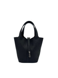 Bag Hermès Picotin 18 Clemence Noir Palladium Hardware - Bolso Hermes Picotin Negro Herraje Paladio