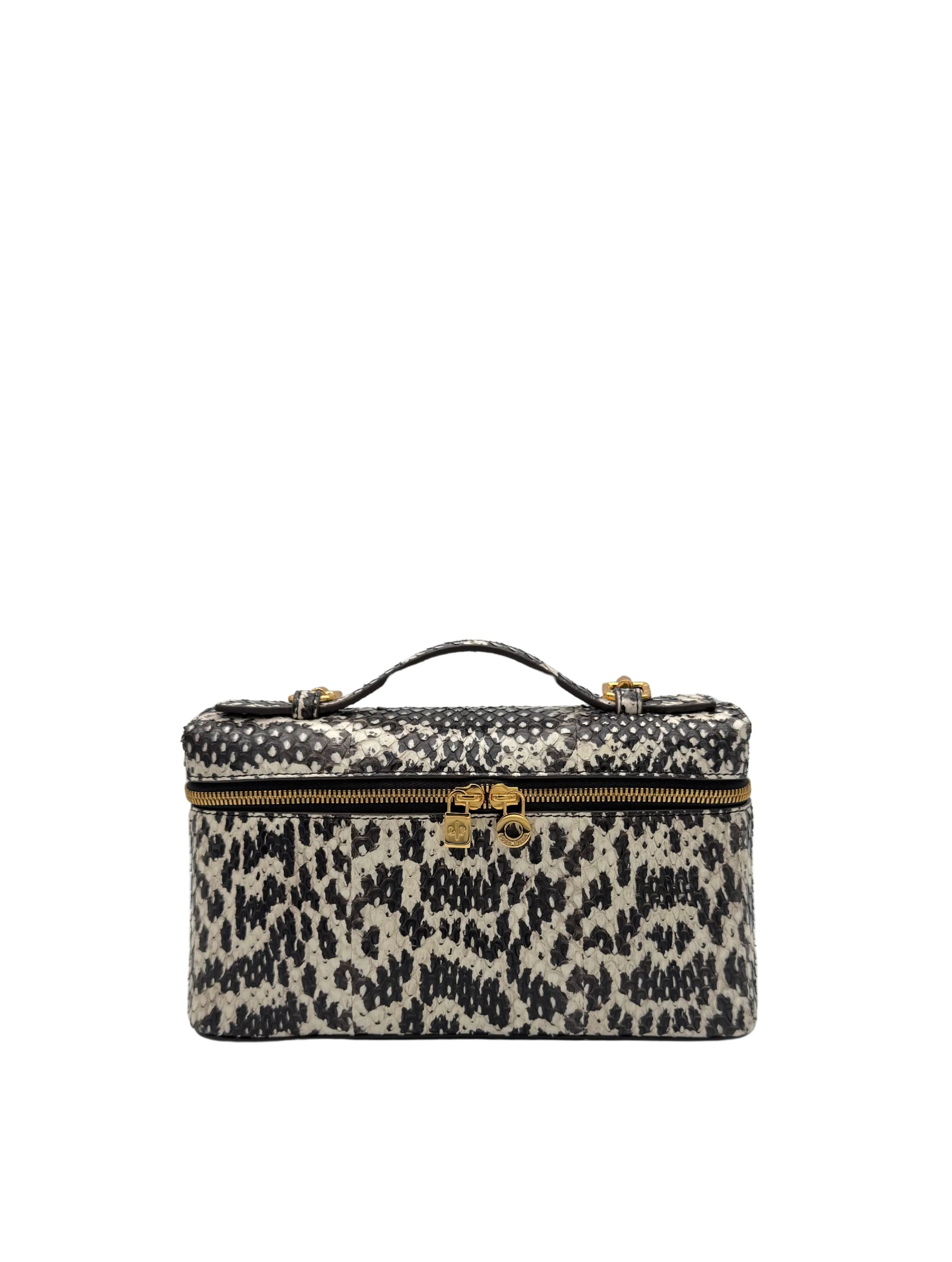 Bag Loro Piana Extra Pocket L19 Python Gold Hardware - Bolso piel de piton herraje dorado