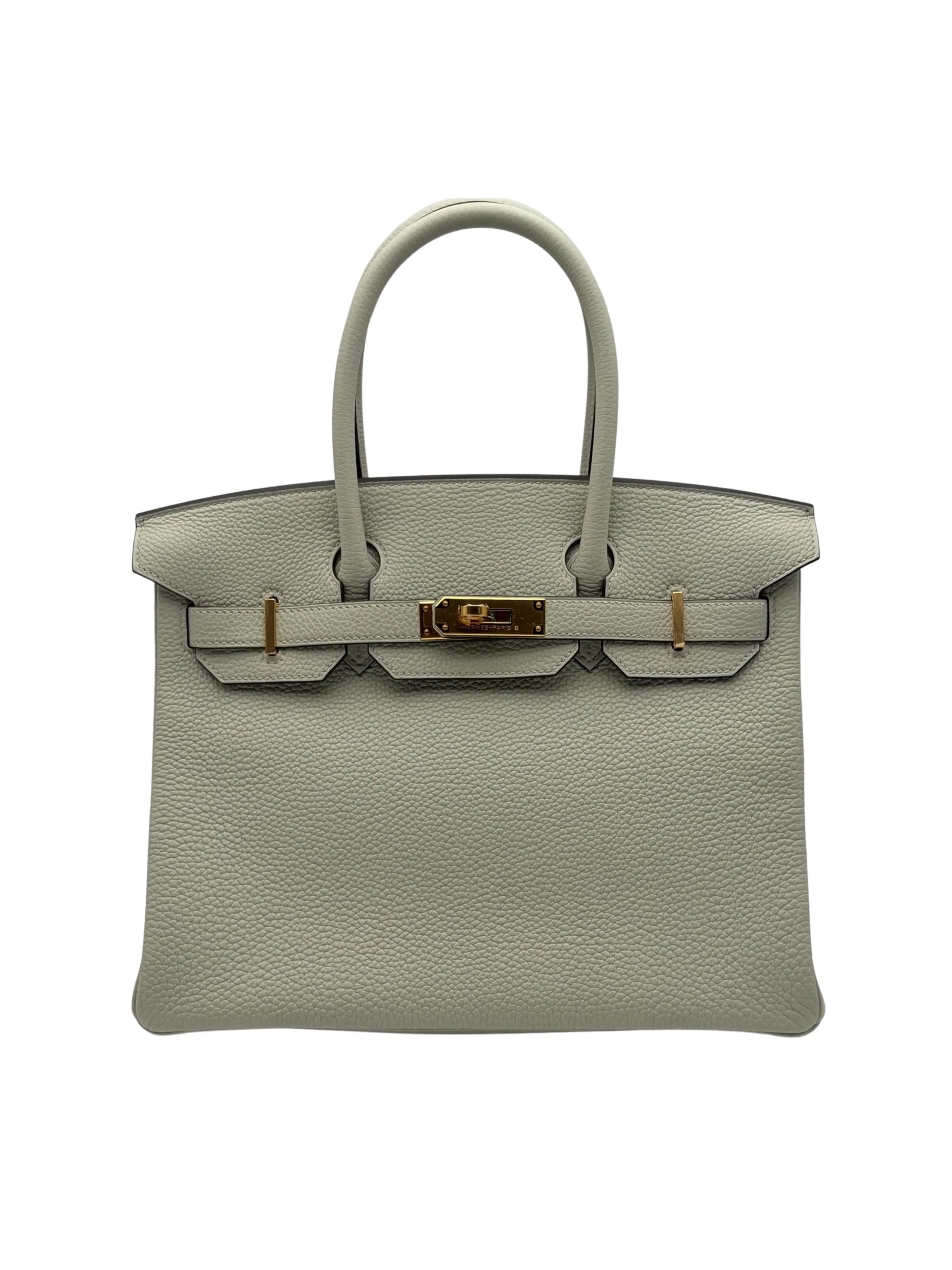 Hermès Birkin 30 Togo Gris Neve Gold Hardware full set in Sotogrande | Bolso Hermès Birkin 30 piel togo gris nieve herraje dorado, envio internacional.