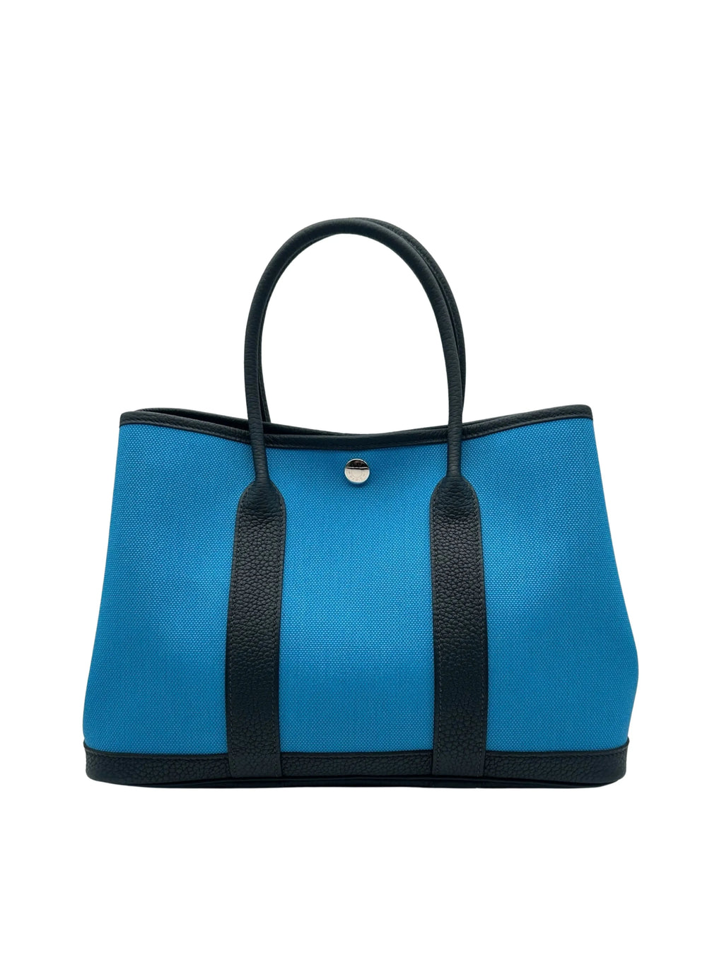 Hermès Garden Party 30 Toile Militaire / Negonda Blue Riviera Palladium Hardware full set in Sotogrande | Bolso Garden Party 30 lona militar / Negonda azul riviera, envio internacional.