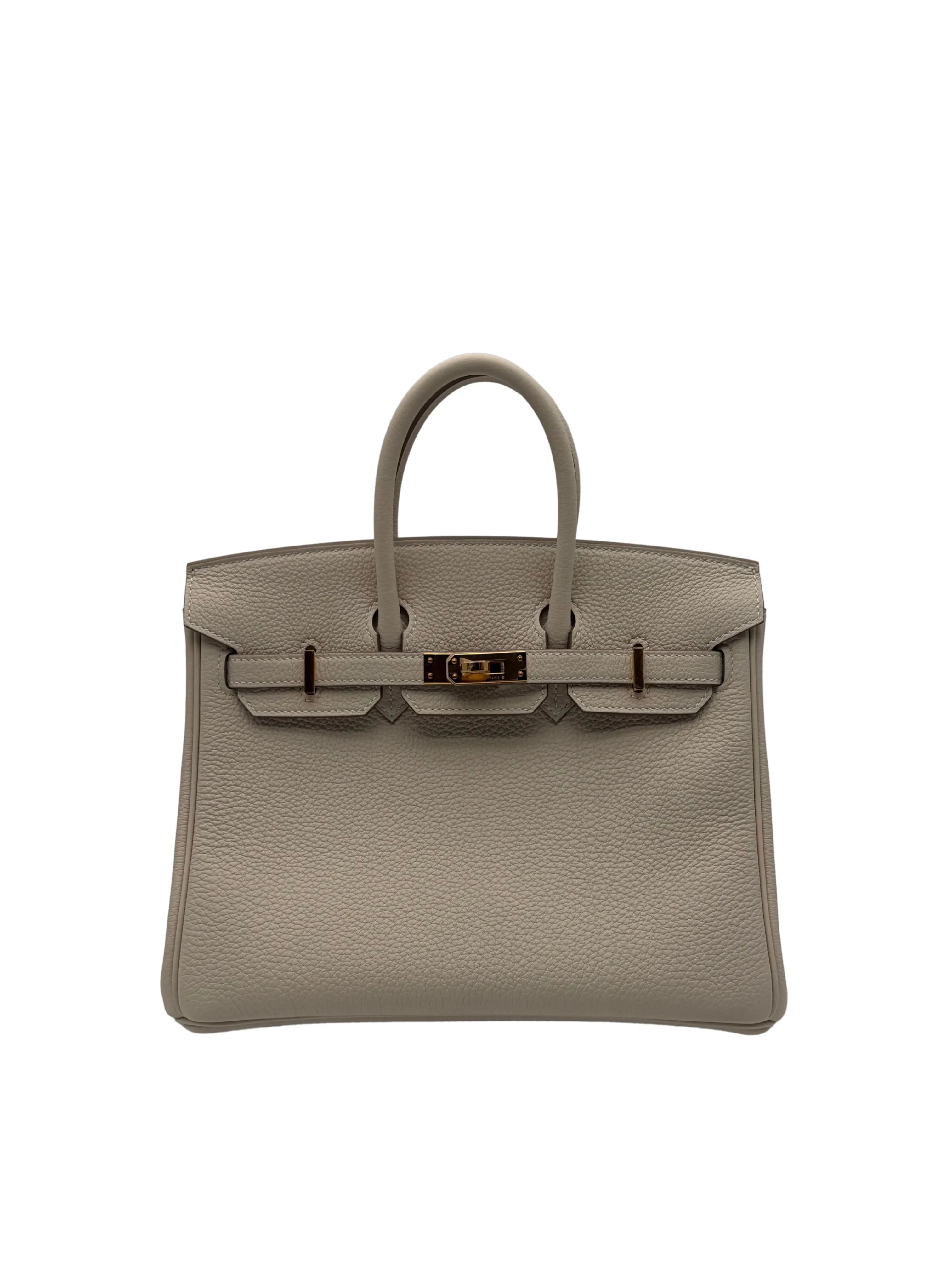 Hermès Birkin 25 Togo Craie Gold Hardware full set in Sotogrande | Bolso birkin 25 piel togo color tiza herraje dorado