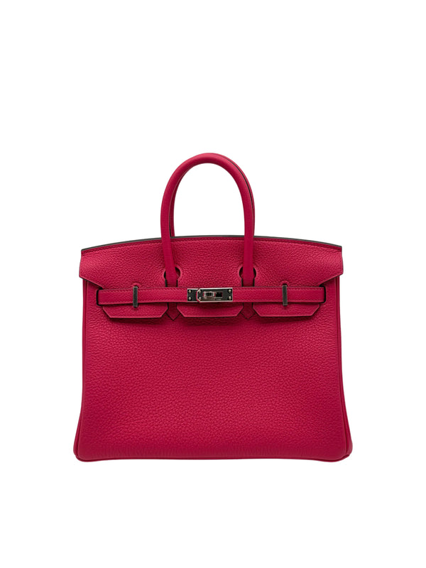 Hermès Birkin 25 Togo Rose Mexico Palladium Hardware full set in Sotogrande | Bolso Birkin 25 piel Togo Rosa Mexico Herraje Paladio, envio internacional.