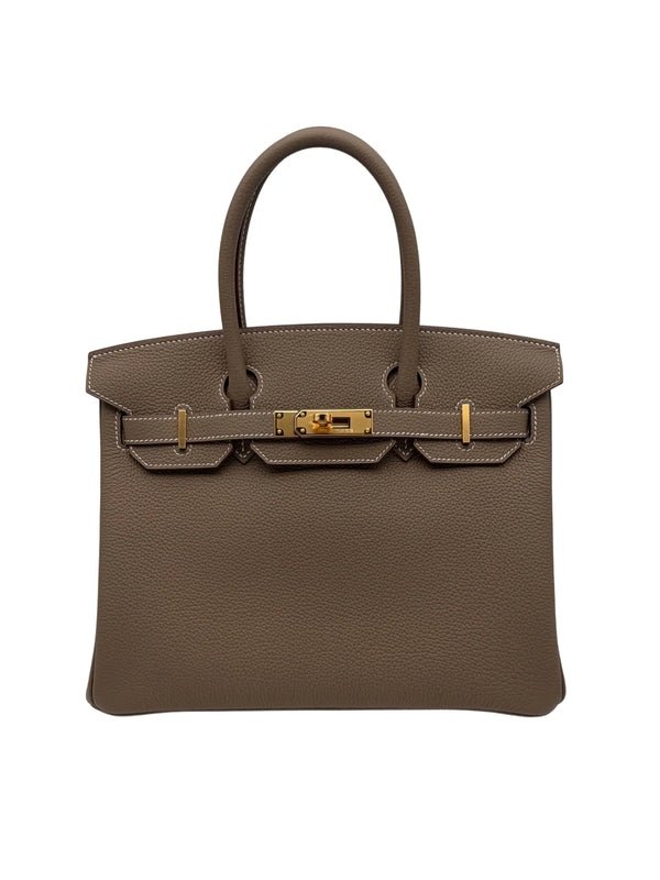 Hermès Birkin 30 Togo Etoupe Gold Hardware full set in Sotogrande | Bolso Hermès Birkin 30 piel togo color etoupe herraje dorado, envio internacional.