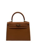 Hermès Kelly 25 Epsom Gold Gold Hardware