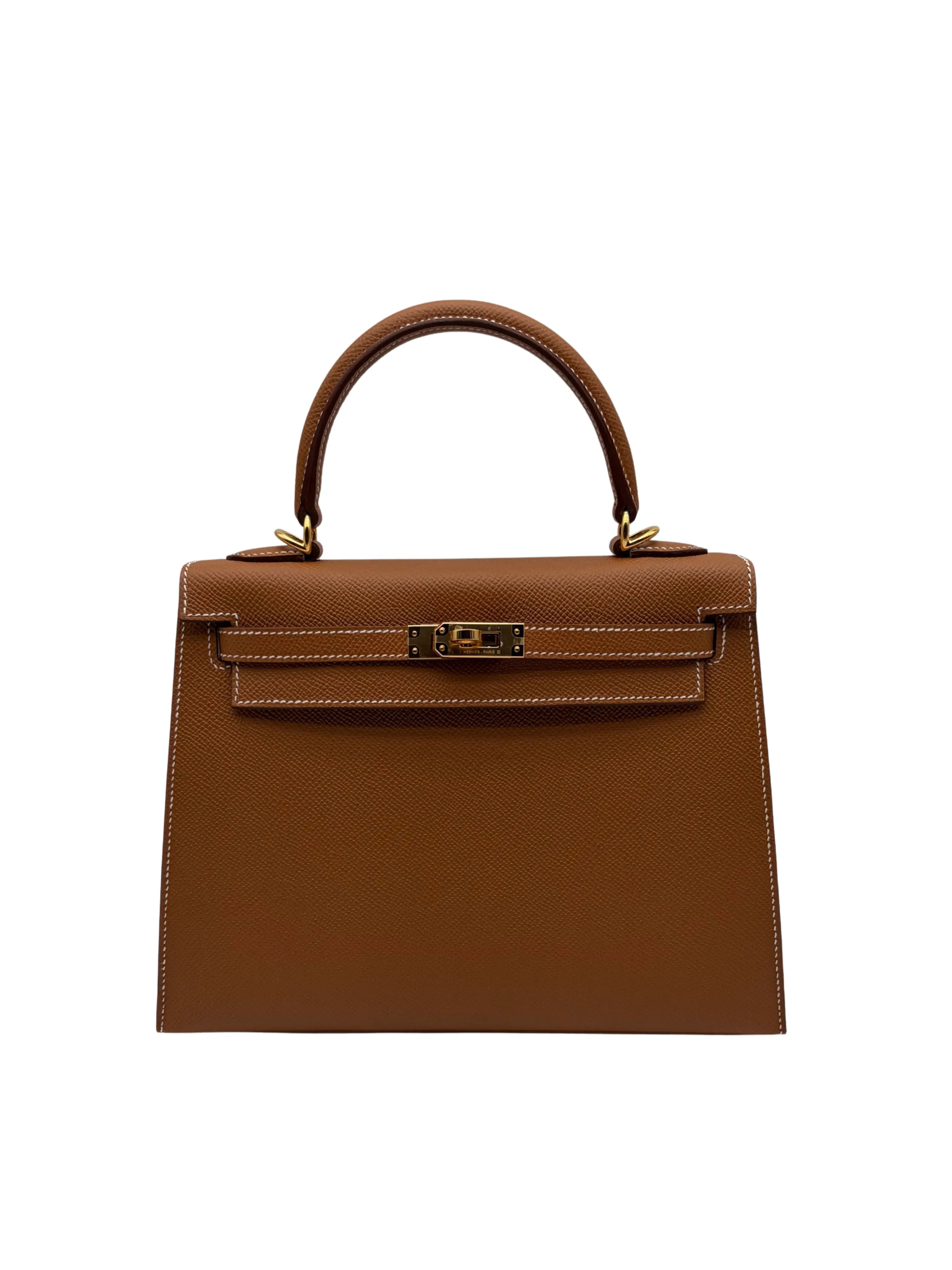 Hermès Kelly 25 Epsom Gold Gold Hardware