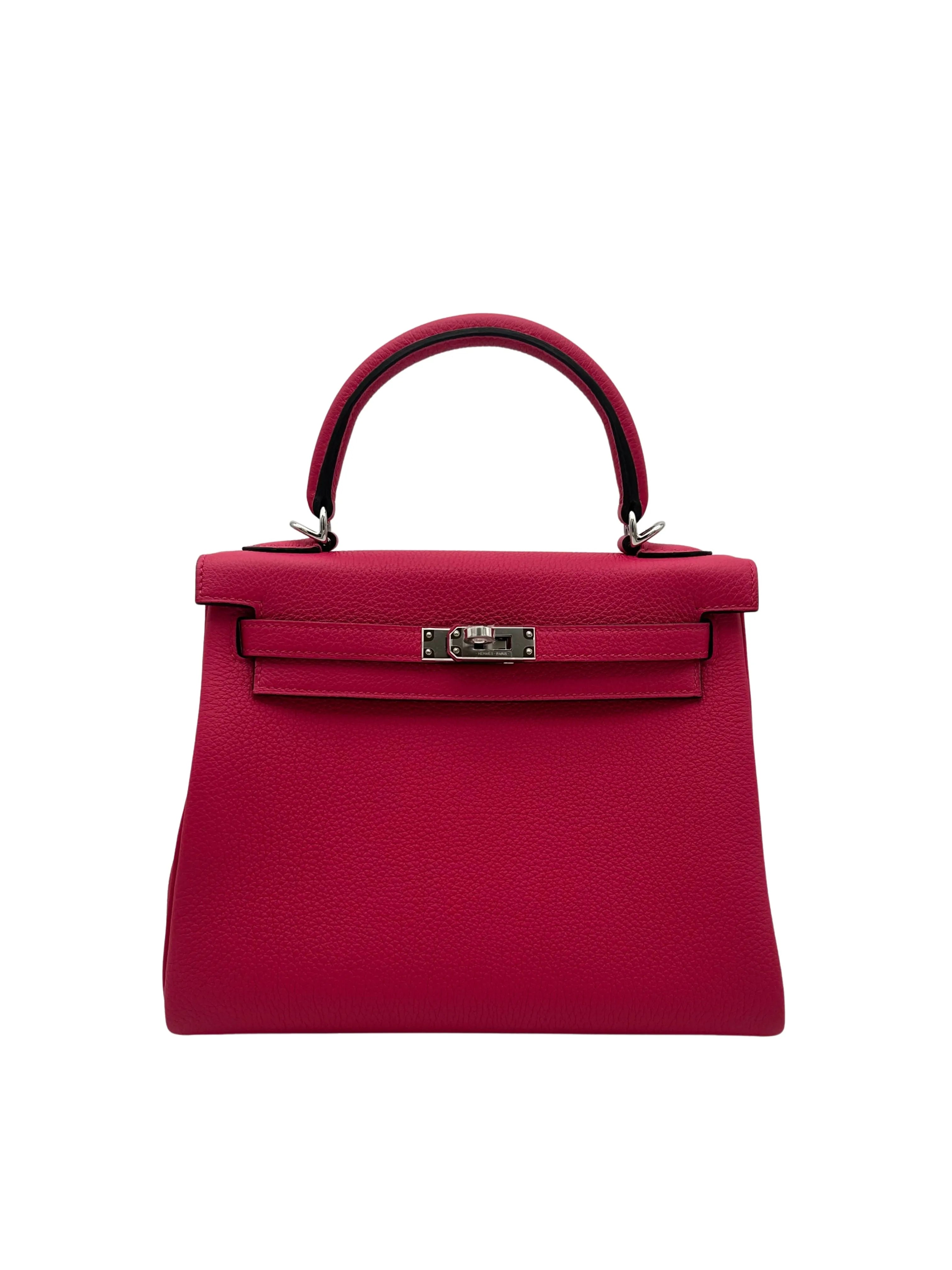 Buy Bag Hermès Kelly 25 togo rose Mexico palladium Hardware in Marbella Old town | Compra bolso Kelly piel togo rosa, envio internacional.
