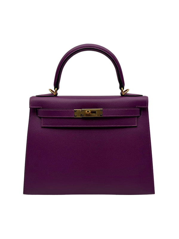 Hermès Kelly 28 Epsom Anemone Gold Hardware full set in Sotogrande | Bolso Hermès Kelly 28 piel epsom color anémona con herraje dorado, envio internacional.