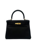 Bag Hermes Kelly 28 Togo Black Gold Hardware, in Marbella. | Bolso Kelly 28 Togo Negro Herraje Dorado, Set Completo, Envio internacional.