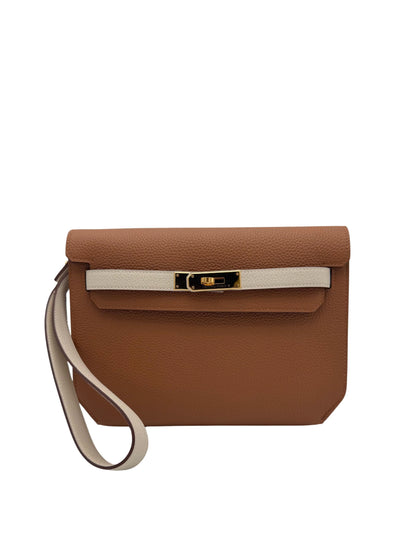 Bag Hermès Kelly Depeches 25 HSS Togo Gold/Craie Gold Hardware in Marbella | Compra-venta de artículos de segunda mano.