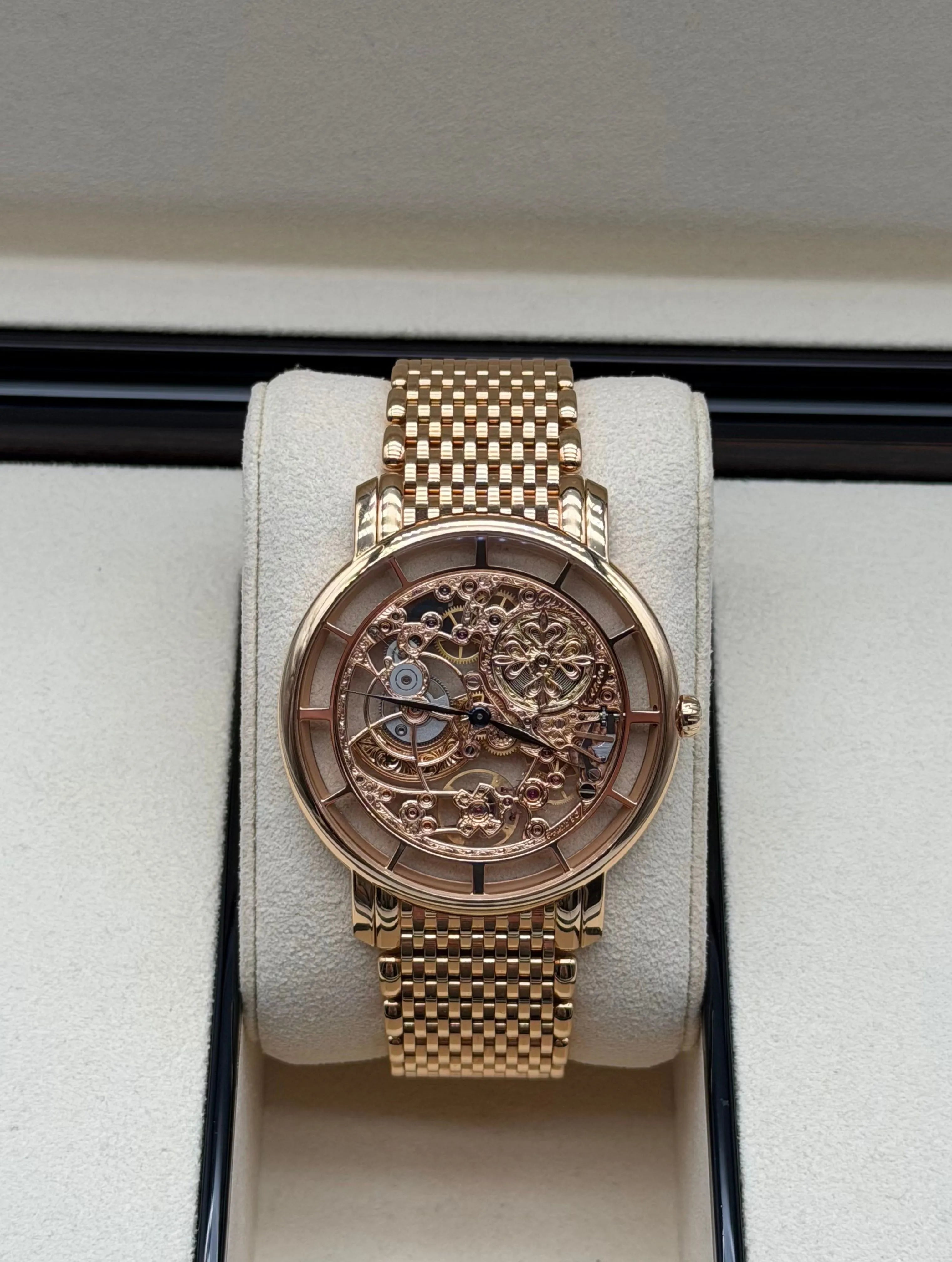 Patek Philippe Calatrava Rose Gold Complications Skeleton full set in Sotogrande | Reloj Patek Philippe Calatrava oro rosa set completo, envio internacional.