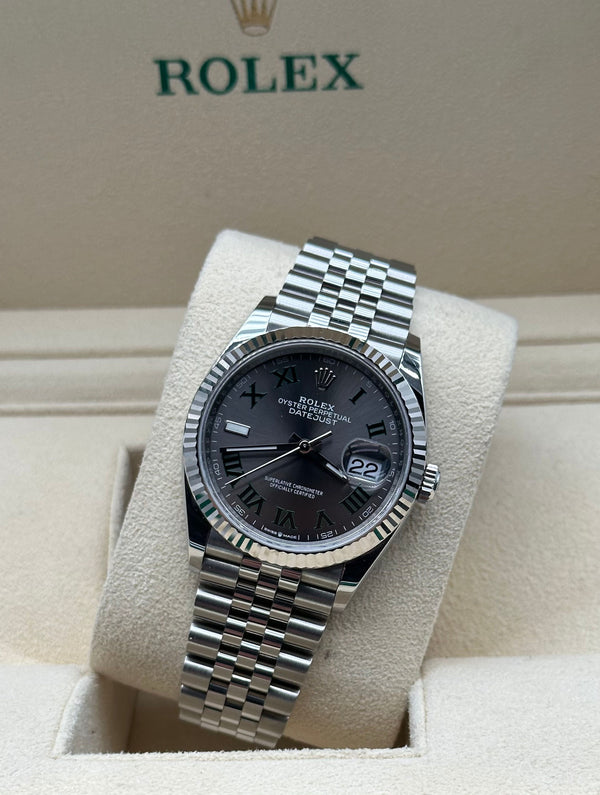 Rolex Datejust 36mm Steel Wimbledon Dial full set in Sotogrande | Reloj Rolex Datejsut 36mm esf. Wimbledon, envio internacional.