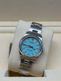 Rolex Oyster Perpetual 31mm Tiffany Dial full set in Sotogrande | Reloj Rolex Oyster Perpetual 31mm esfera Tiffany set completo, envio internacional.