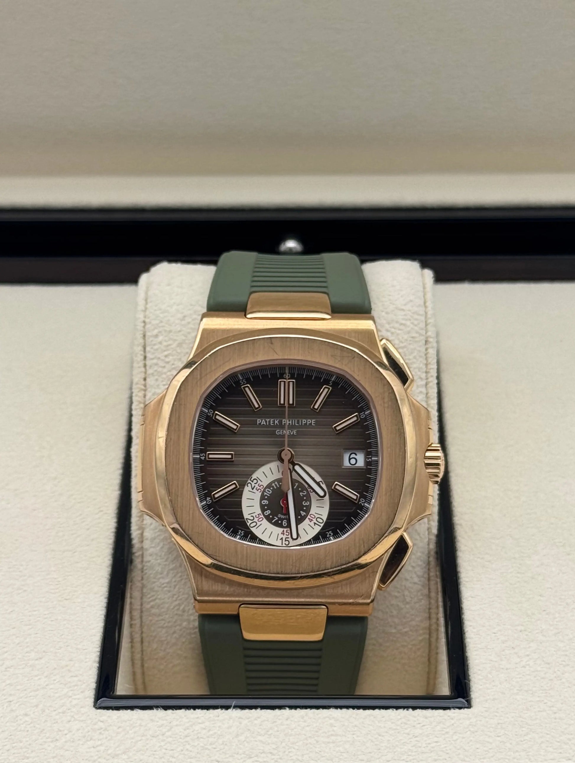 Watch Patek Philippe Aquanaut 5980R-001 Rose Gold -  Reloj acero oro rosa corréela de caucho