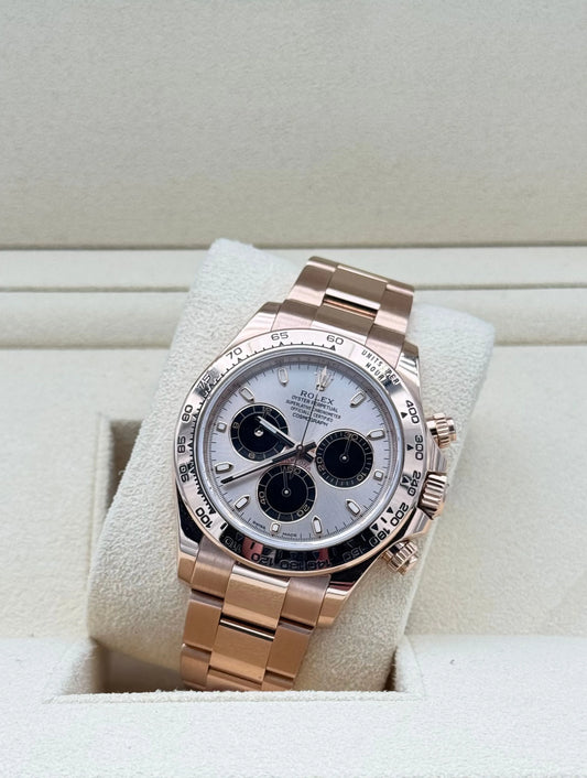 Rolex Daytona Rose Gold Sundust Dial - Reloj Oro rosa esfera rosada en Marbella, Puerto Banus, Sotogrande, Spain
