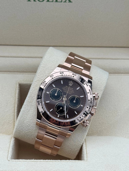 Rolex Daytona Rose Gold Chocolate Dial  2025 full set original - reloj de lujo disponible en Marbella con envío internacional