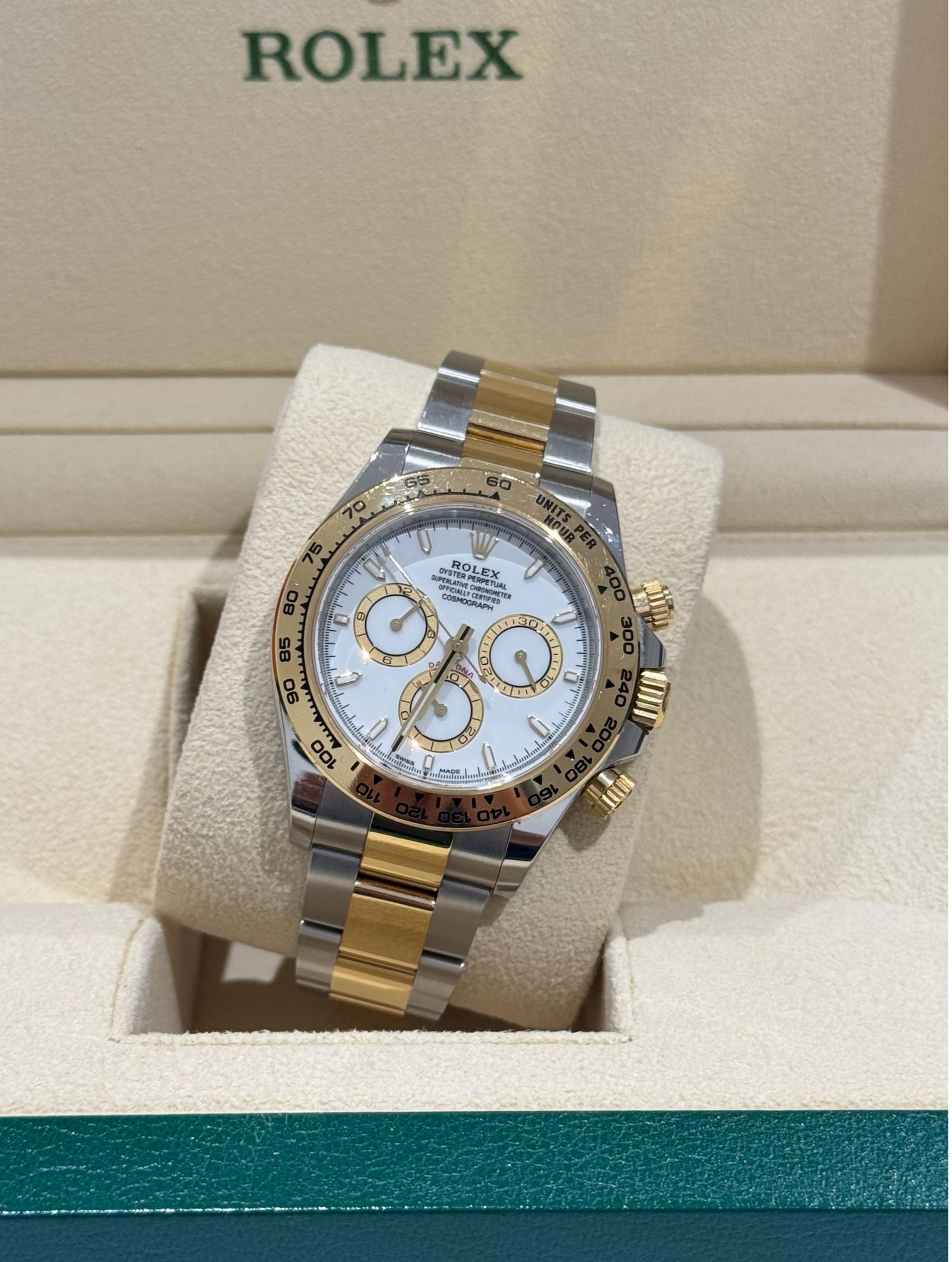 Watch Rolex Daytona Steel Gold White Dial  - Reloj Acero Oro Esfera Blanca