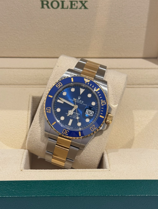 Watch Rolex Submariner Date Steel Gold Bluesy - Reloj Acero Oro