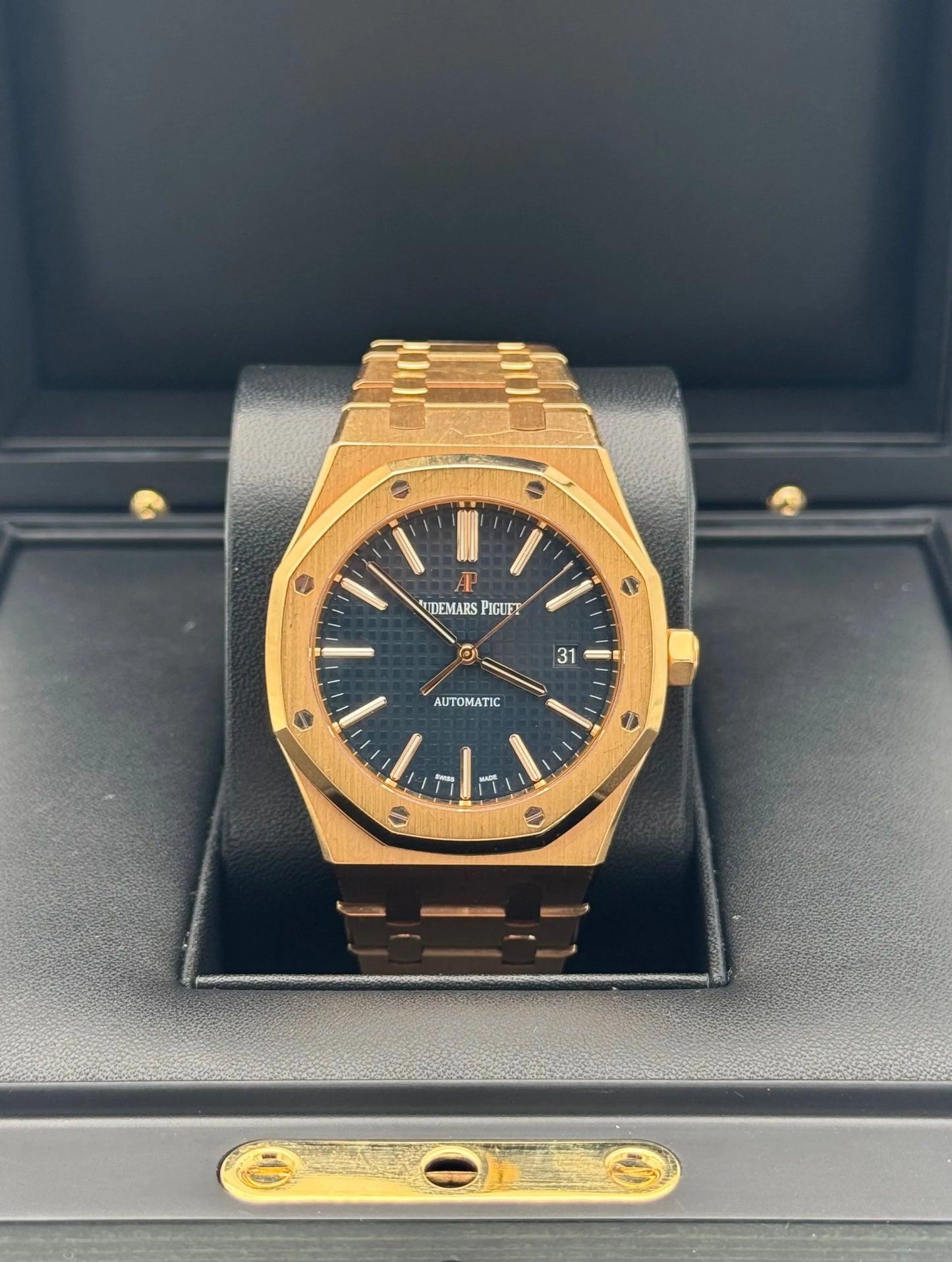 Watch Audemars Piguet Royal Oak Selfwinding 41mm Rose Gold Blue Dial - Reloj Oro Rosa Esfera Azul