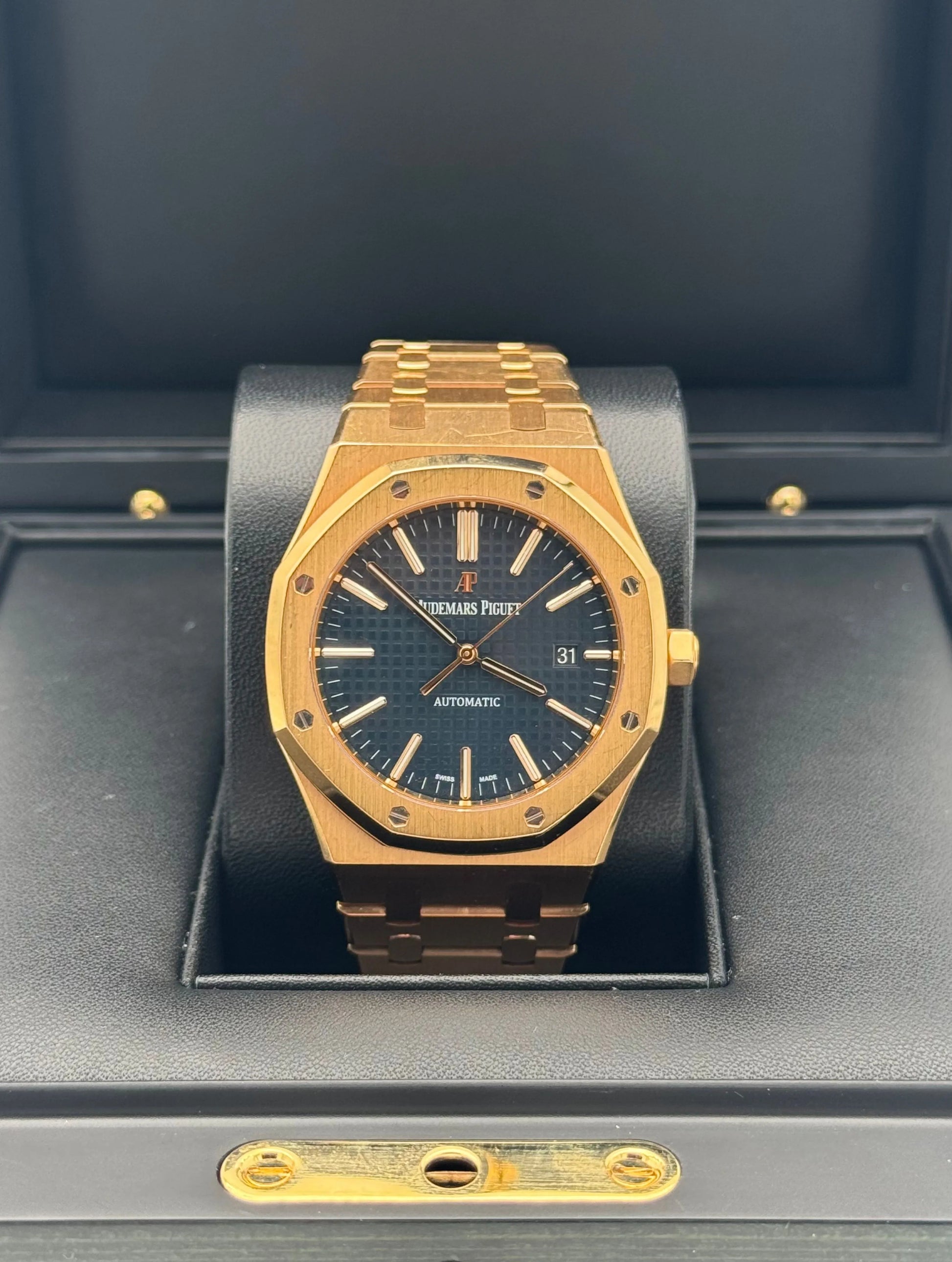 Watch Audemars Piguet Royal Oak Selfwinding 41mm Rose Gold Blue Dial - Reloj Oro Rosa Esfera Azul