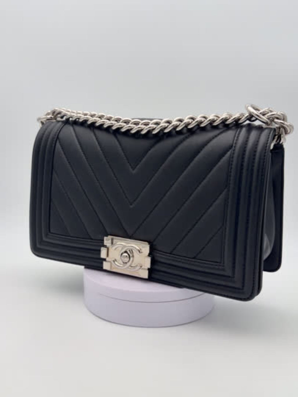 Chanel Boy Medium Black Calfskin