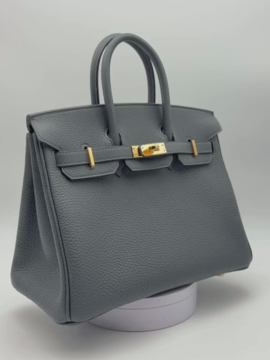 Hermès Birkin 25 Togo Gris Misty Gold Hardware