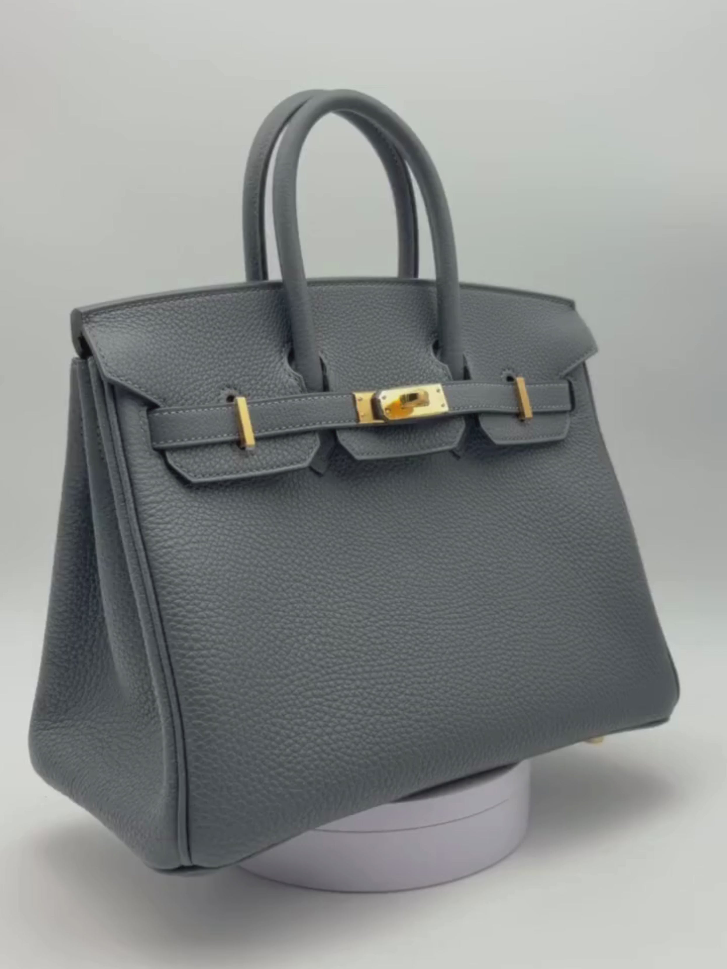 Hermès Birkin 25 Togo Gris Misty Gold Hardware
