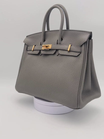 Hermès Birkin 25 Togo Gris Etain