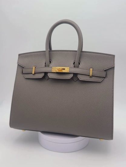 Hermès Birkin 25 Epsom Gris Etain Gold Hardware