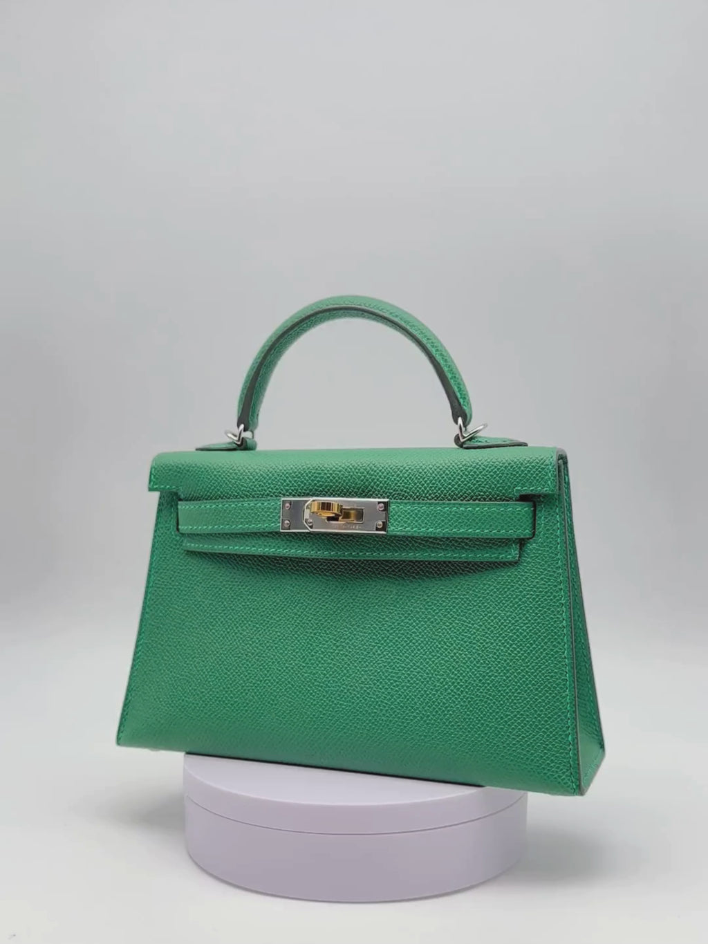 Hermès Kelly Mini Epsom Vert Moyen Electrum