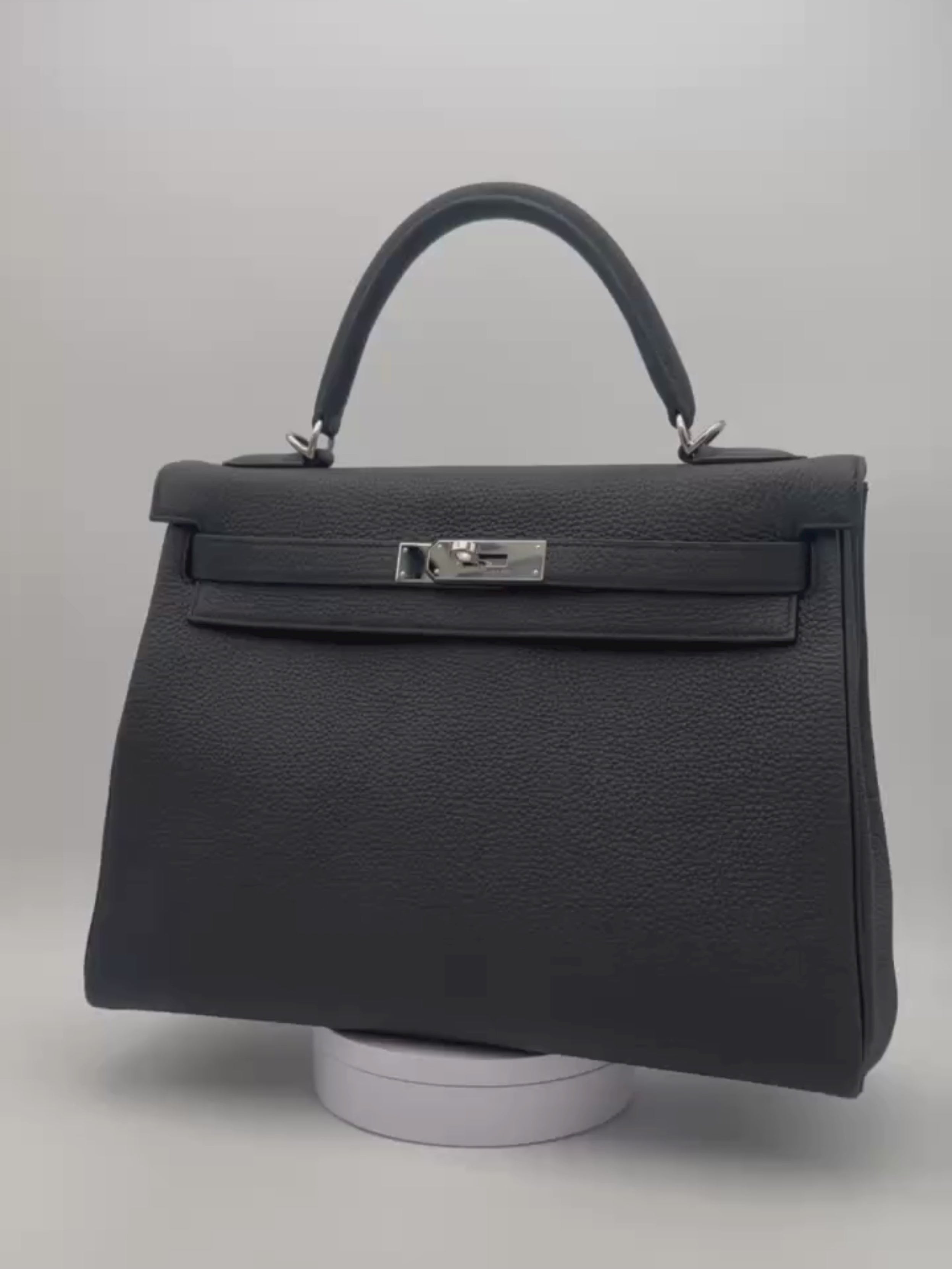 Hermès Kelly 32 Togo Black Palladium Hardware