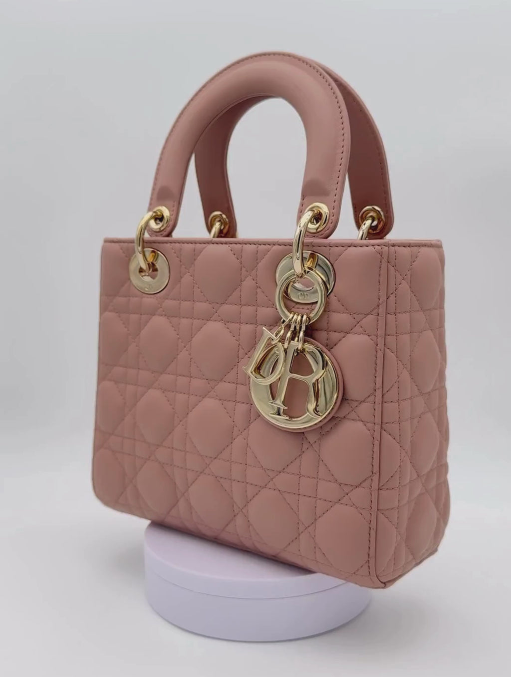 Dior Lady Small Rose Pale Gold Hardware