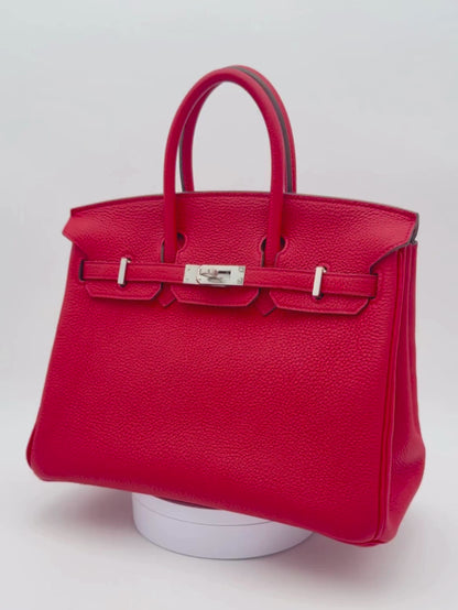 Hermès Birkin 25 Togo Geranium Palladium Hardware