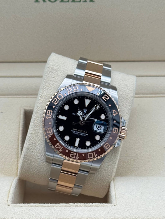 Rolex GMT Master II Root Beer acero y oro rosa full set 2022 Marbella | Rolex GMT Master II Steel Gold Root Beer watch Spain