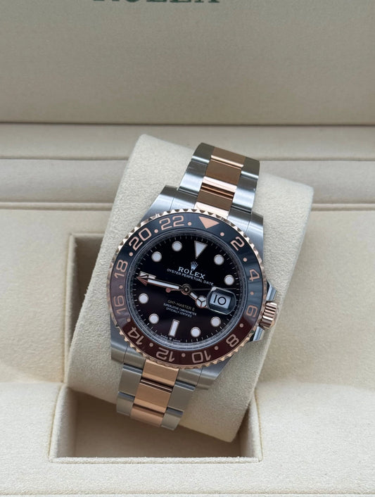 Rolex GMT Master II Root Beer acero y oro rosa full set 2024 Marbella | Rolex GMT Master II Steel Gold Root Beer watch Spain