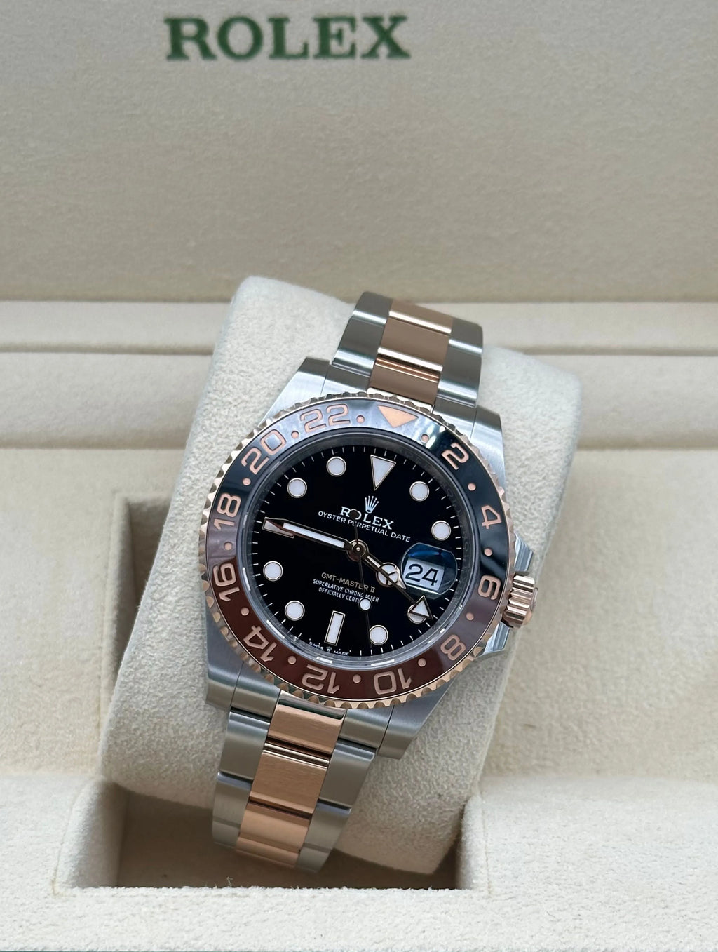 Rolex GMT Master II Root Beer acero y oro rosa full set 2024 Marbella | Rolex GMT Master II Steel Gold Root Beer watch Spain