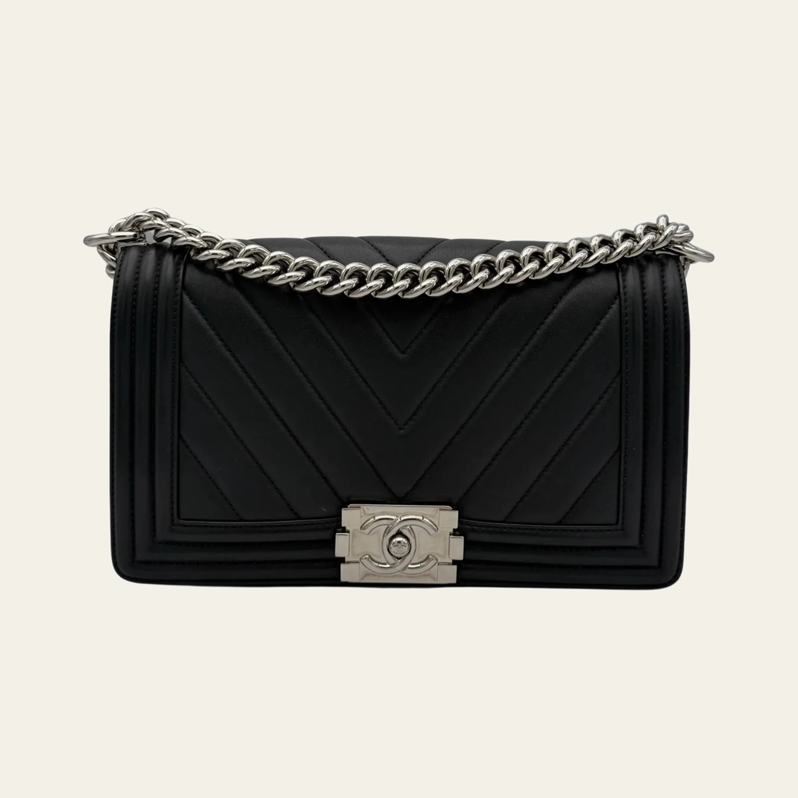 Chanel Boy Medium Black Calfskin