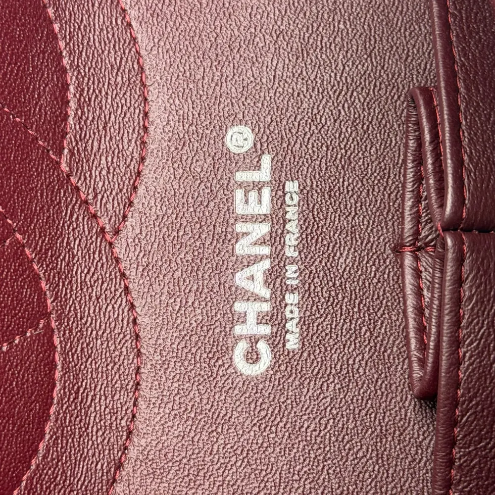 Chanel Classic Jumbo Lambskin Black Silver Hardware, vista 12