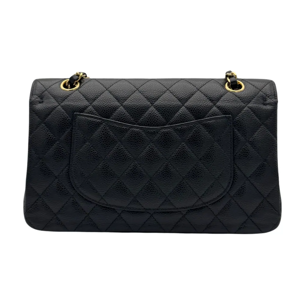 Chanel Classic Medium Black Caviar Leather, vista 3