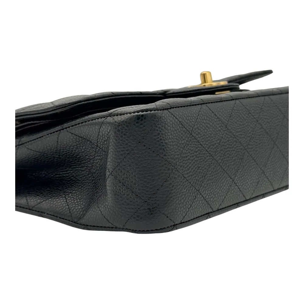 Chanel Classic Medium Black Caviar Leather, vista 5