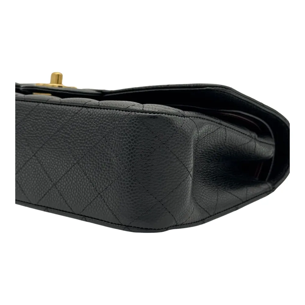 Chanel Classic Medium Black Caviar Leather, vista 6